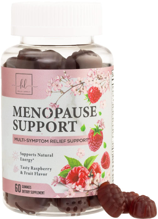 Menopause Supplements for Women - Complete Natural Mild Hot Flashes & Night Sweats Support, Multi Benefit Menopause Relief Gummy, Support for Balance & Energy, Gluten-Free & Non-GMO - 60 Gummies