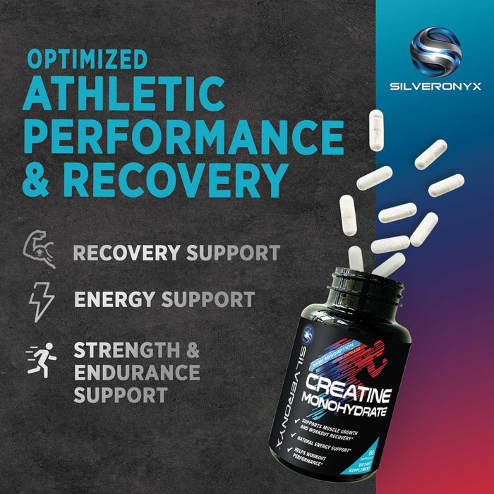 Creatine Monohydrate Capsules 3000mg – 60 Count