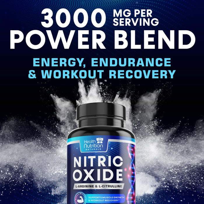 Nitric Oxide Formula with L-Arginine + Citrulline – 120 Capsules