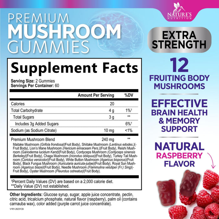 Mushroom Gummies – 120 Gummies