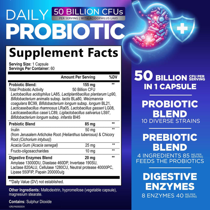 Probiotics 60 Billion CFU – 60 Capsules