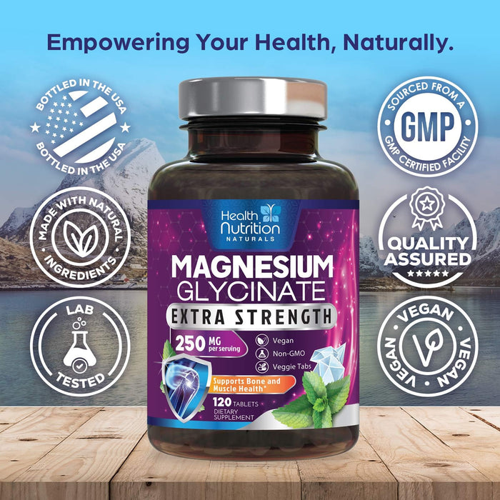 Magnesium Glycinate 250mg – 120 Tablets