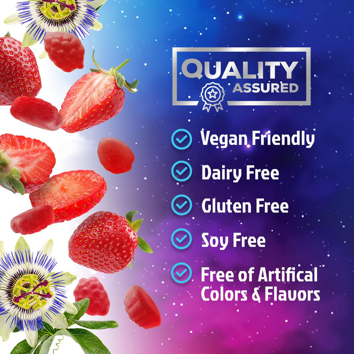 Melatonin Sleep Gummies - 8 mg Melatonin Extra Strength with 20mg Passiflora Sleeping Gummy Supplements, Sleep Gummies for Adults, Occasional Sleeping Support Supplement, Non-Habit Forming - 120 Count