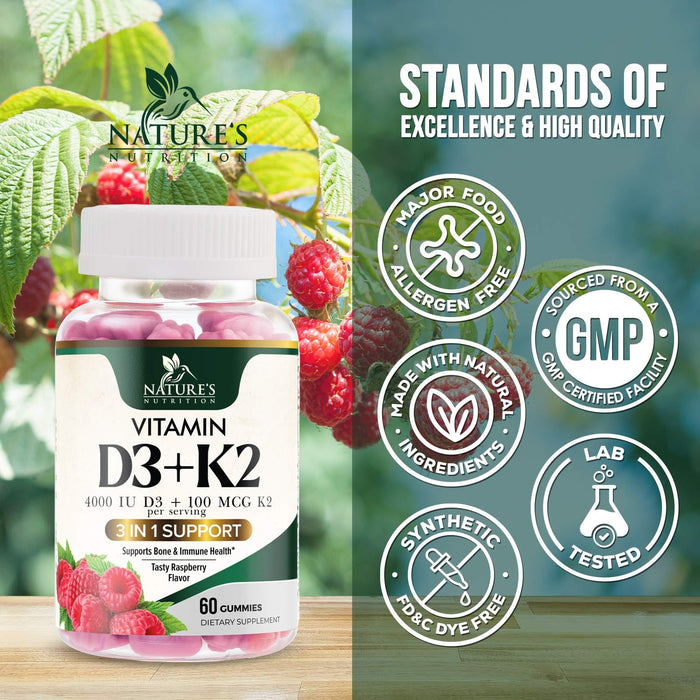 D3 K2 Gummies – 60 Gummies