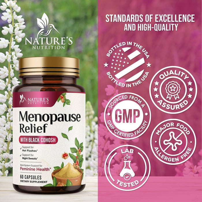 Menopause for Women with Black Cohosh – 60 Capsules