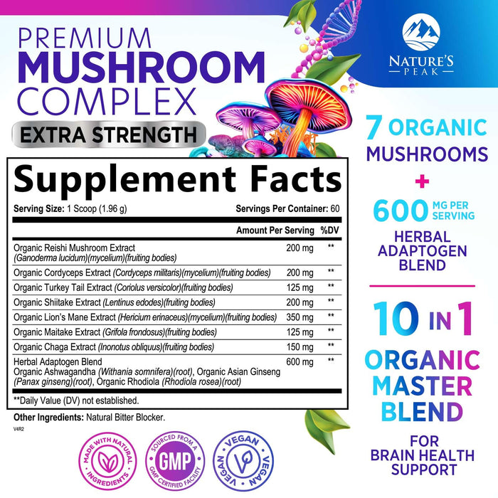 Brain Mushroom Powder – 60 Servings